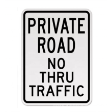 Alumetal Aluminum Road Traffic Signs Private 12 x 8 Sign Street Weather Approved 0.04 Thickness